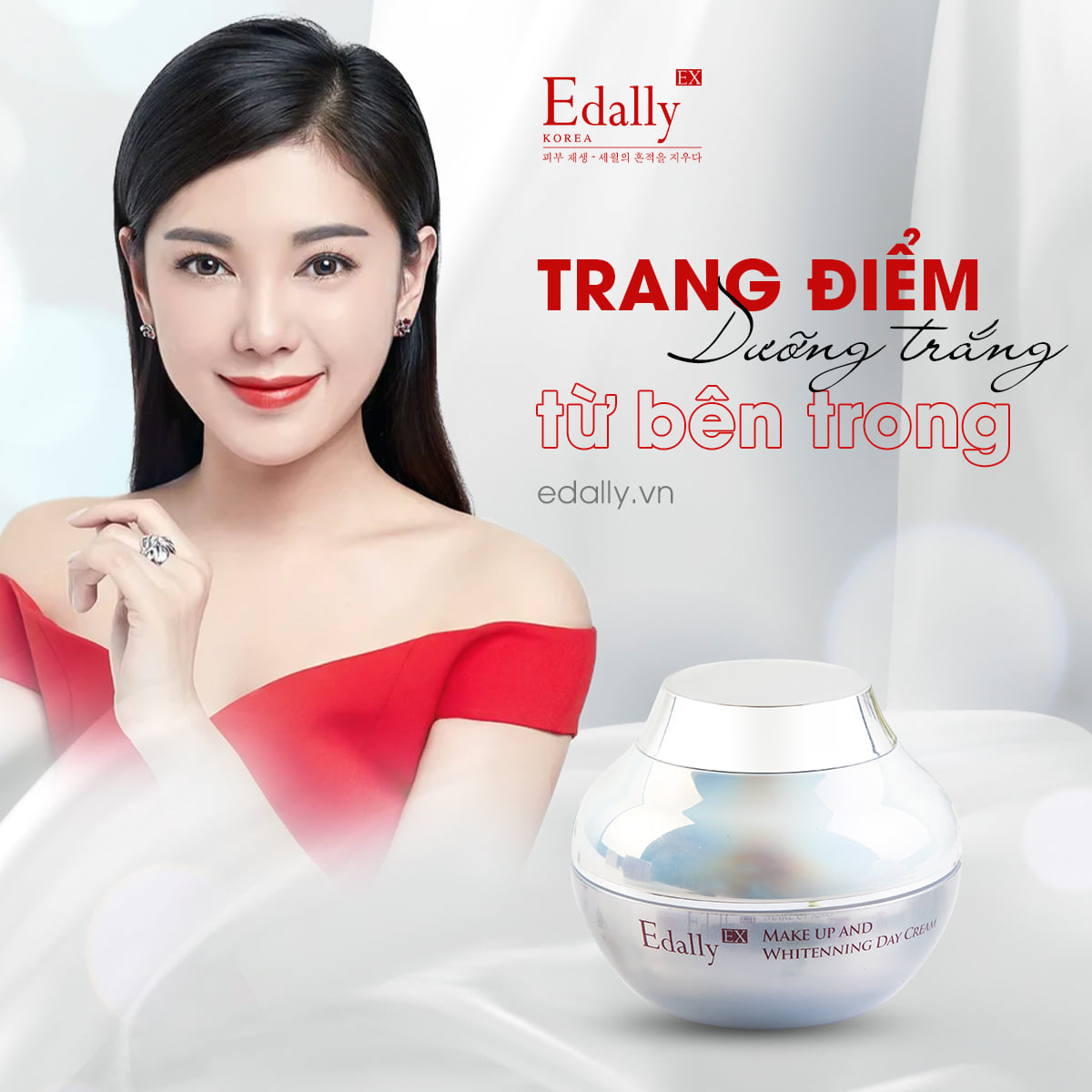KEM TRANG ĐIỂM VÀ DƯỠNG TRẮNG DA BAN NGÀY EDALLY EX